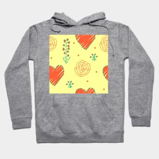 Elegance Seamless pattern with flowers Hoodie